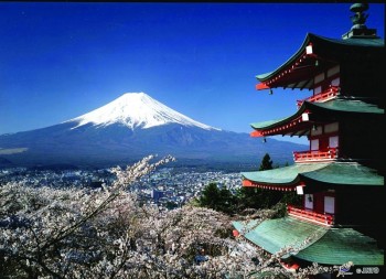 Um dia no cartão-postal do Japão