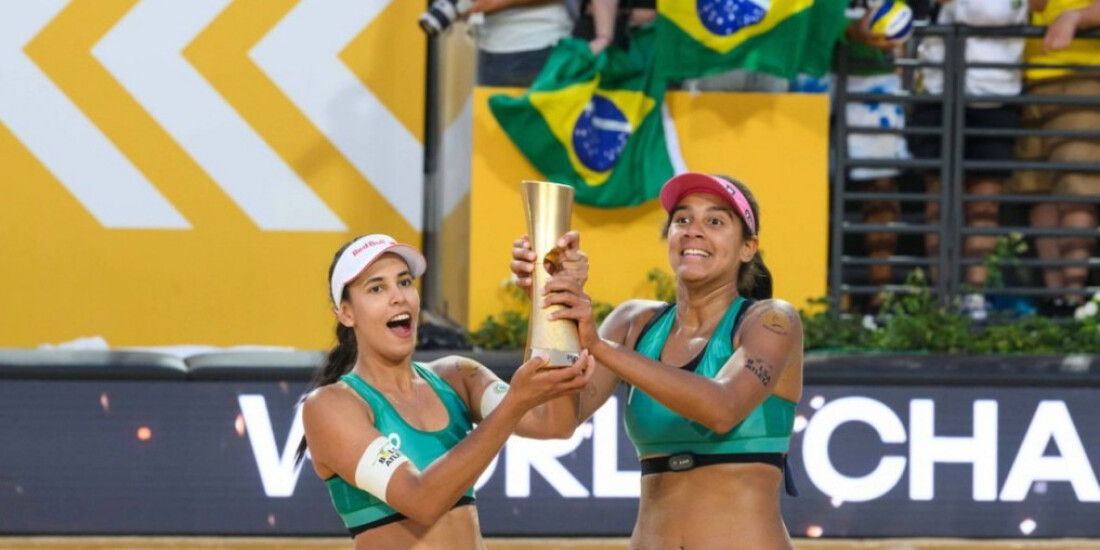 Brasil é campeão mundial de vôlei de praia com Duda e Ana Patrícia