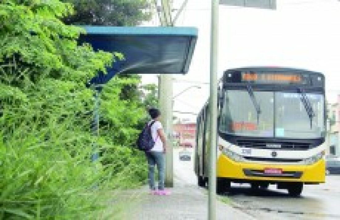 Ponto de ônibus com mato alto revolta passageiros