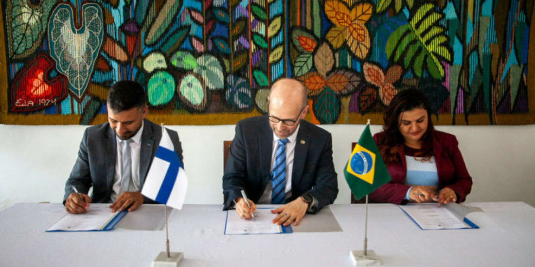 Mogi assina parceria com o governo da Finlândia