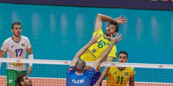 Brasil vence a segunda na Liga das Nações de vôlei masculino
