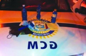 Guarda Civil detém em flagrante pichador no centro de Suzano
