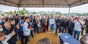 Mogi oficializa início das obras de coleta e tratamento