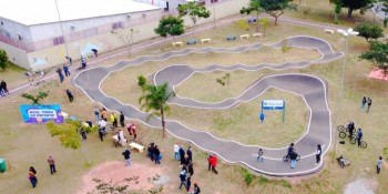 Nova pista de Pump Track no Centro Cívico