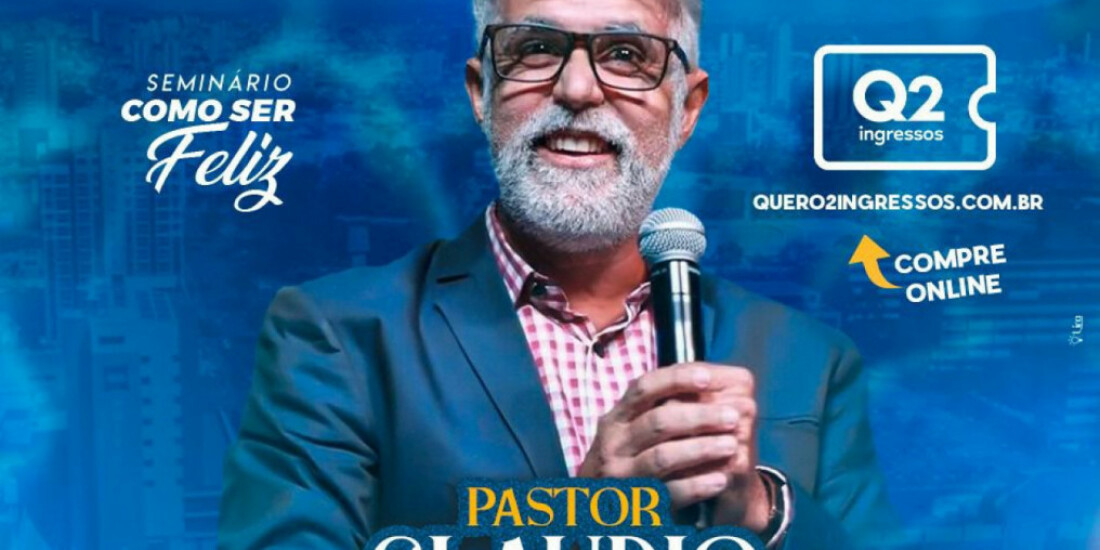 Pastor Cláudio Duarte ministrará palestra em Mogi das Cruzes