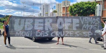 Motoristas de aplicativos fazem paralisação