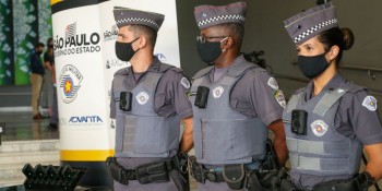 Câmeras corporais reduzem em 87% número de confrontos da PM de SP