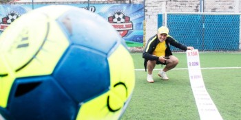 Inventor suzanense tenta implantar trena à laser no futebol