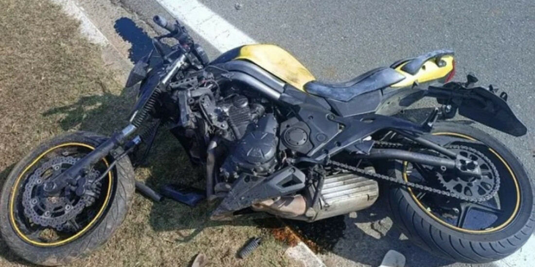 Homem é preso com moto roubada após acidente em Mogi