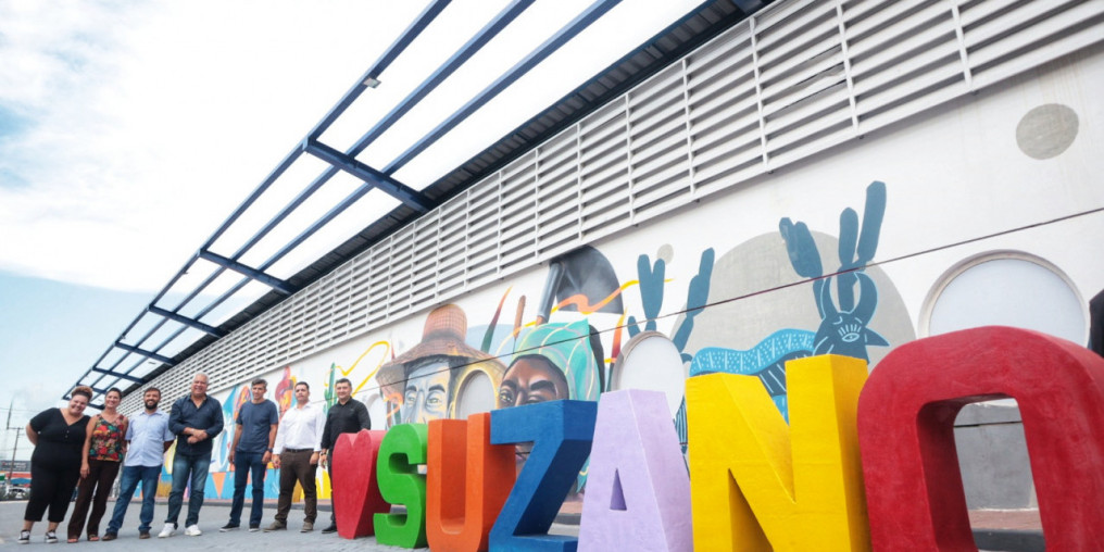 Terminal Norte recebe mural e uma área de lazer