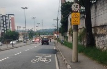 Ciclorrota é sinalizada na avenida João XXIII