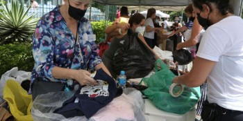 Itaipava tem central para arrecadar doações para Petrópolis