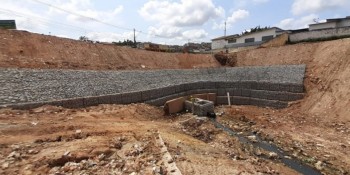 Município inicia construção de reservatório contra as enchentes
