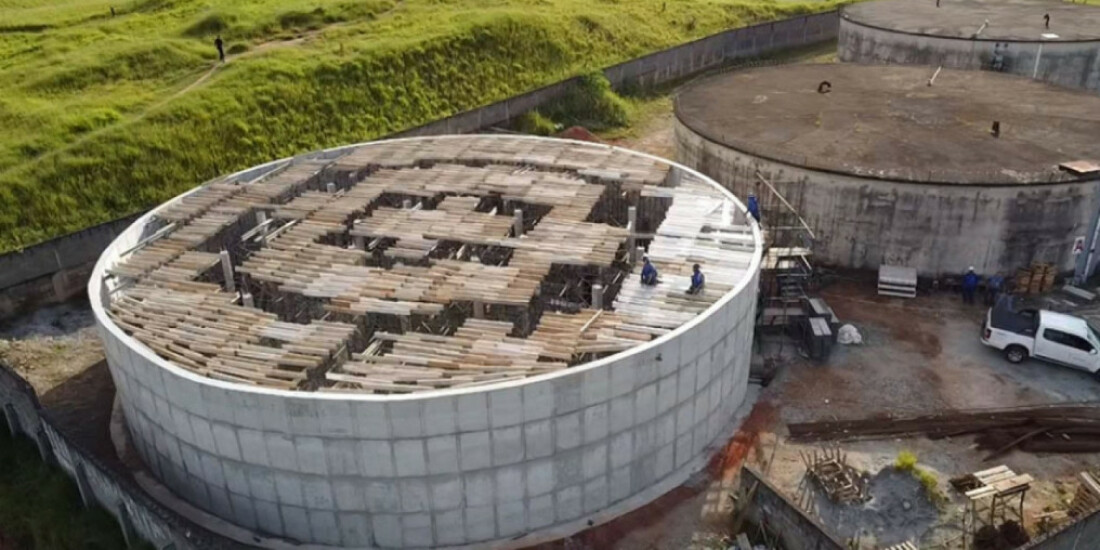 Construção de novo reservatório avança na Vila Nova Aparecida
