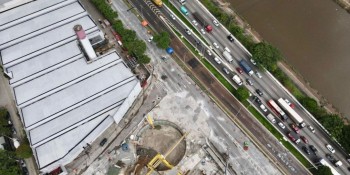 SP: após concretagem de cratera, pista da marginal será liberada hoje