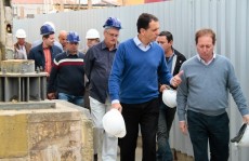Diretores da CPTM visitam obra na praça Sacadura Cabral
