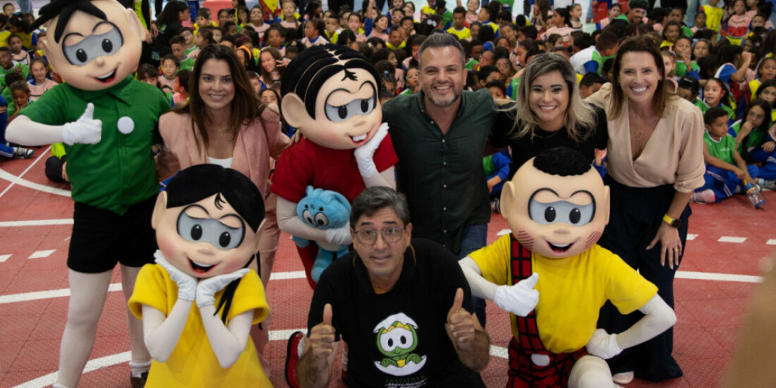 Volei Mania recebe a Turma da Mônica em Itaquá