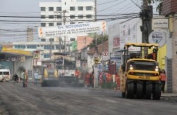Recapeamento complica o trânsito no centro de Suzano:
