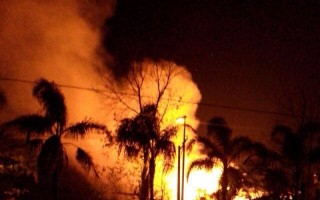 Incidente com empilhadeira pode ter provocado incêndio