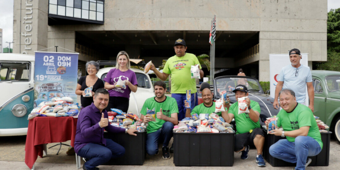 Fundo Social recebe doação de meia tonelada de alimentos
