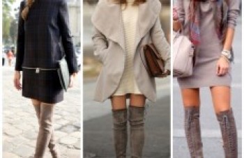 Botas acima do joelho inspiram looks incríveis