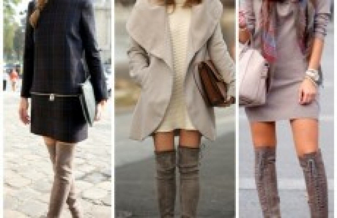 Botas acima do joelho inspiram looks incríveis
