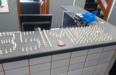 apreendidos 199 pinos de cocaína: