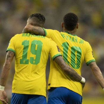 Eliminatórias: com brilho de Neymar e Raphinha, Brasil goleia Uruguai