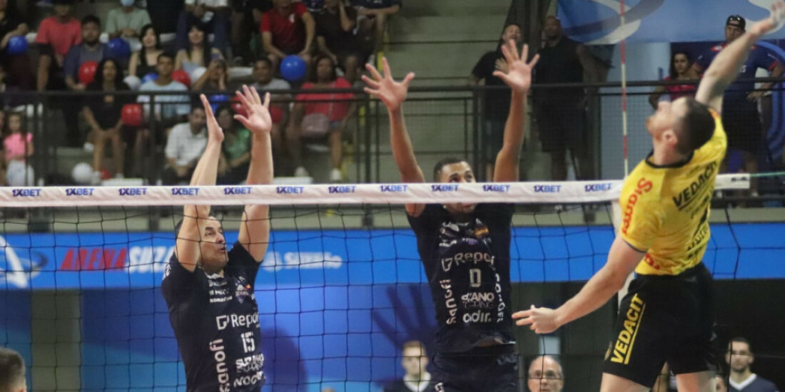 Suzano Vôlei vence Guarulhos e sai na frente nas quartas de final