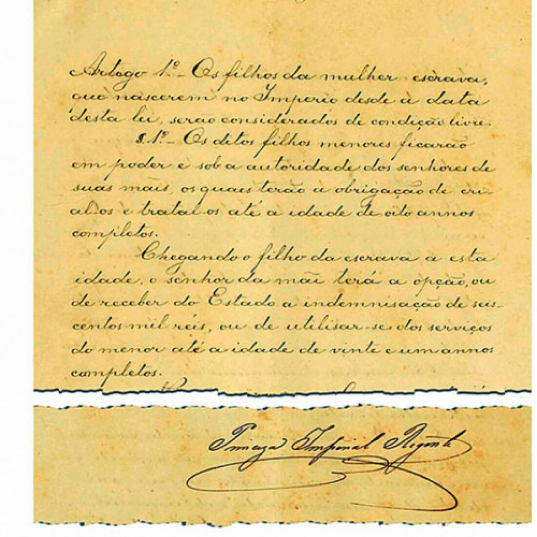 Correios lançam selos que lembram 150 anos da Lei do Ventre Livre