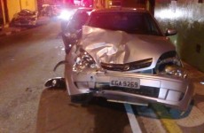 Perseguição termina em acidente e prisão