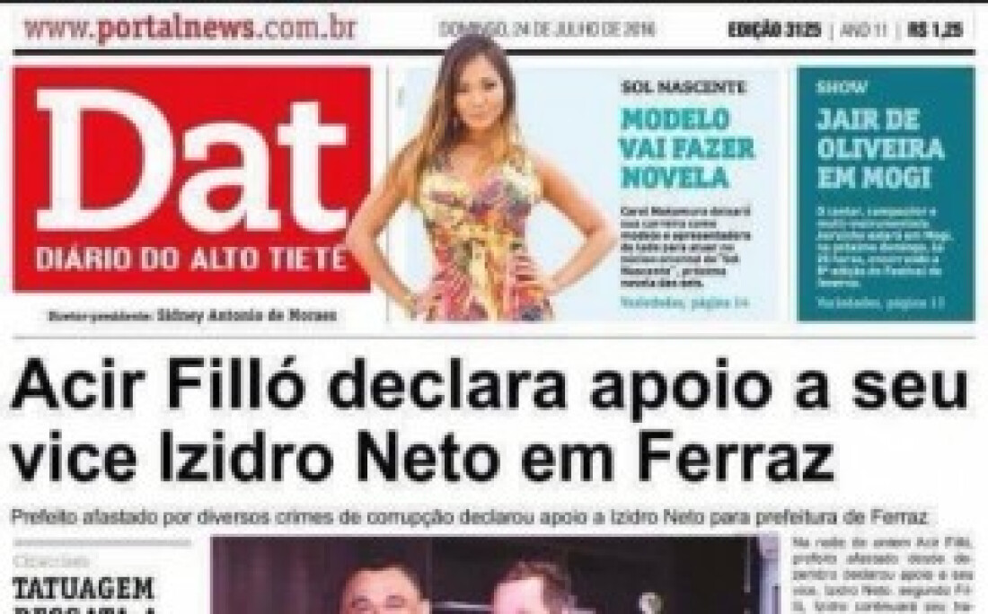 Capa falsificada do Dat circula nas redes sociais