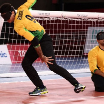 Paralimpíada: Brasil goleia Lituânia na estreia do goalball masculino