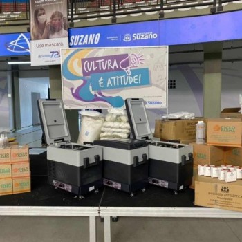 Suzano recebe material de proteção contra a Covid-19