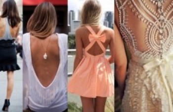 Decote nas costas destaca a sensualidade feminina