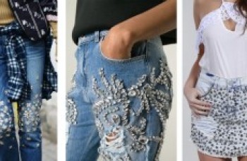 Jeans ganha toque especial com apliques e bordados