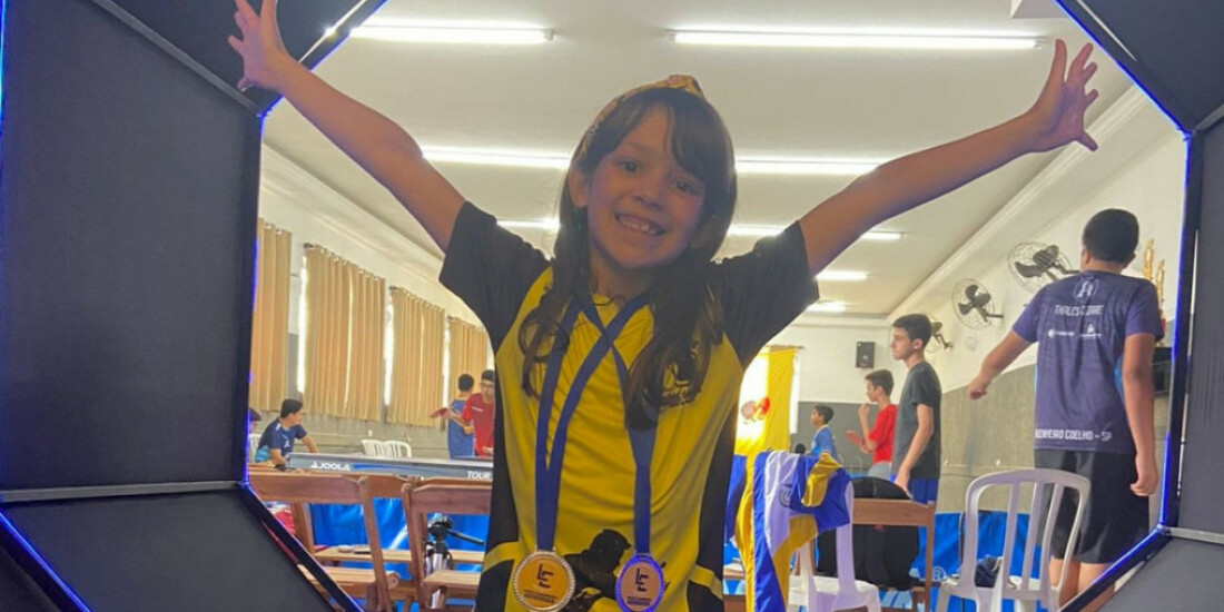Atleta de Guararema é vice-campeã em torneio de tênis de mesa