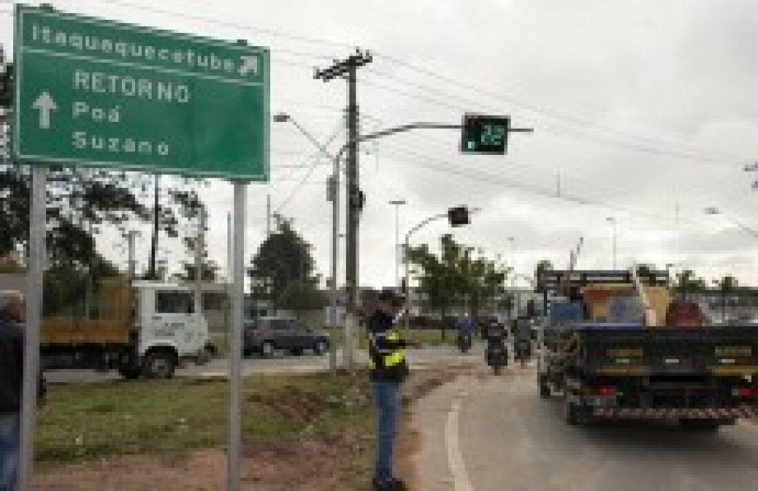 Motoristas têm novo acesso pela rotatória da rodovia SP-66 em Poá: