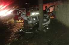 Perseguição acaba em acidente em Itaquá