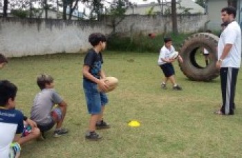 Alunos participam de Festival de Rugby