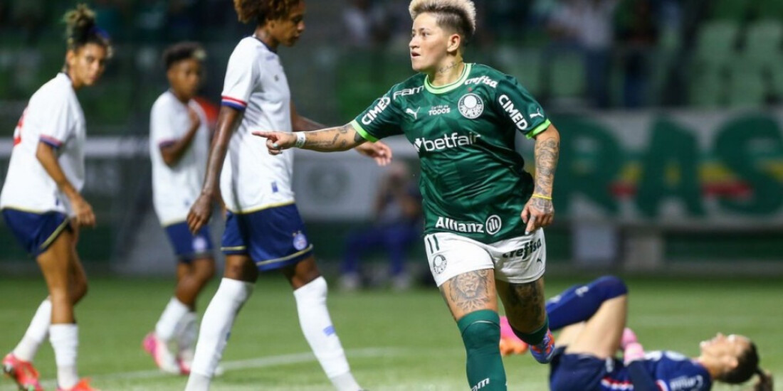 Palmeiras supera Bahia para assumir a liderança do Brasileiro Feminino