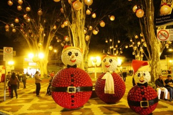 Guararema corta decoração de Natal
