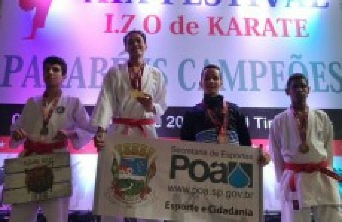 Equipe de Poá é campeã do XIX Festival ISO de Karatê