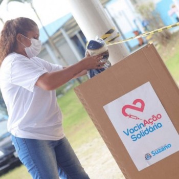 Vacinação Solidária arrecada 11 toneladas de alimentos
