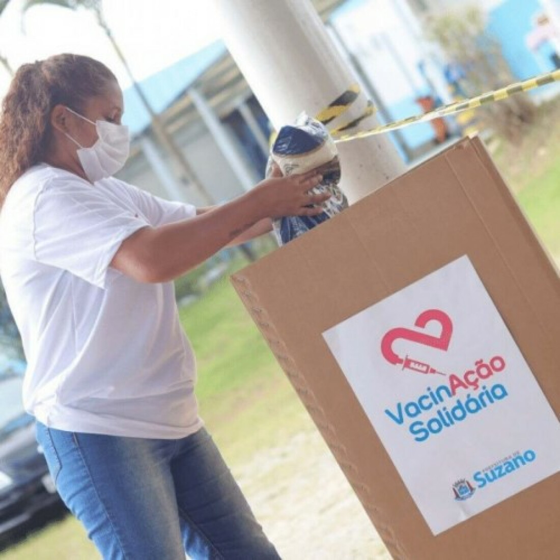 Vacinação Solidária arrecada 11 toneladas de alimentos