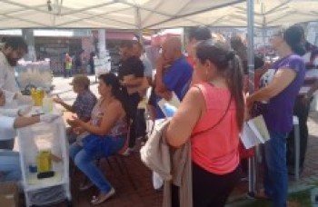 Praça recebe atividades de Combate a Diabete