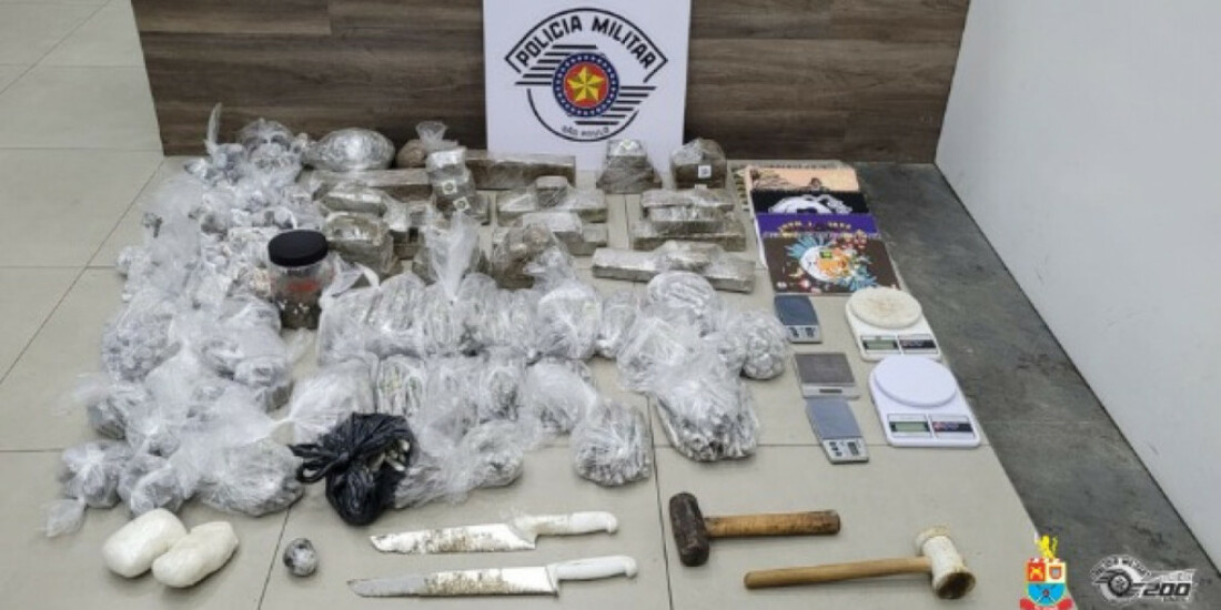 PM apreende mais de 24 quilos de maconha em Mogi