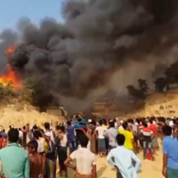 Incêndio mata ao menos 7 pessoas e destrói acampamento