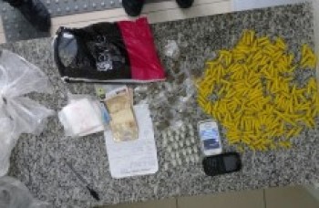 Casal é detido com drogas no Mogilar