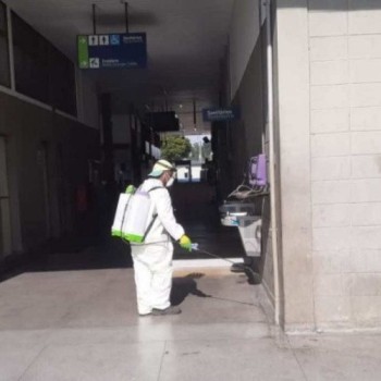 Prefeitura realiza pulverização de espaços públicos da região